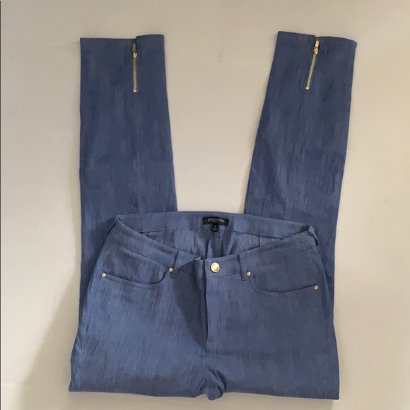 Etcetera Pants - EtCetera Blue Jean-like Pant ankle Zip Stretchy 6
